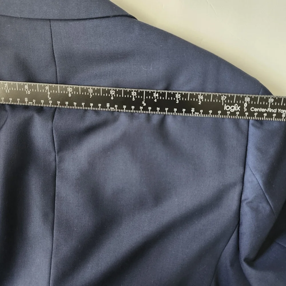 Salvatore Exte Florence Blue Suit Jacket 40R Two Button Blazer Business Wedding